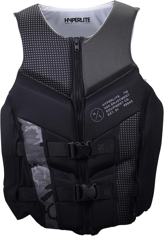 HyperLite メンズ エリート ライフジャケット - 米国沿岸警備隊承認 レベル70 浮力補助具、ボート、パドル、水泳などあらゆるウォータースポーツアクティビティに最適