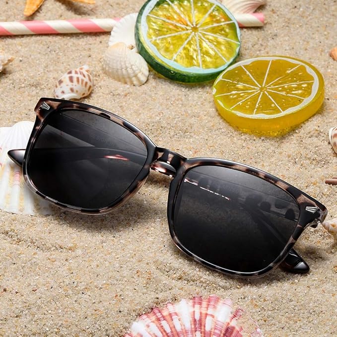 DUSHINE Polarized Sunglasses for Women Classic Retro Style UV400 Protection