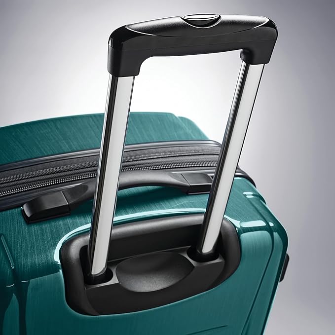 Samsonite Winfield 2 Hardside Expandable Luggage with Spinner Wheels, Checked-Large 28-Inch, Cactus Green