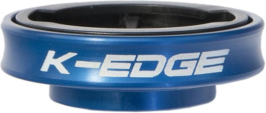 K-Edge | Gravity Top Cap Bicycle Computer Mount | Garmin | Blue