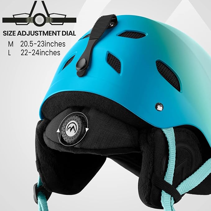 OutdoorMaster Kelvin Ski Helmet - Snowboard Helmet for Men, Women & Youth