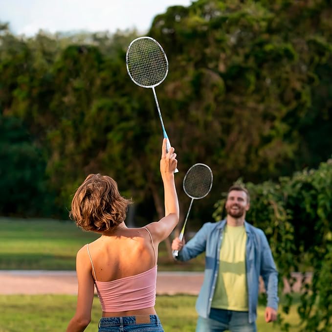 Professional Carbon Fiber Badminton Rackets Badminton Racquet for Backyards Gym