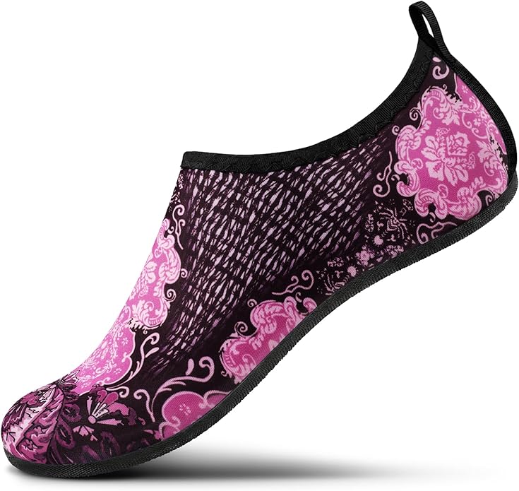 SEEKWAY Water Shoes Women Men Adult Quick-Dry Aqua Socks Barefoot Non Slip for Beach Swim River Pool Lake surf Black SK002(U)