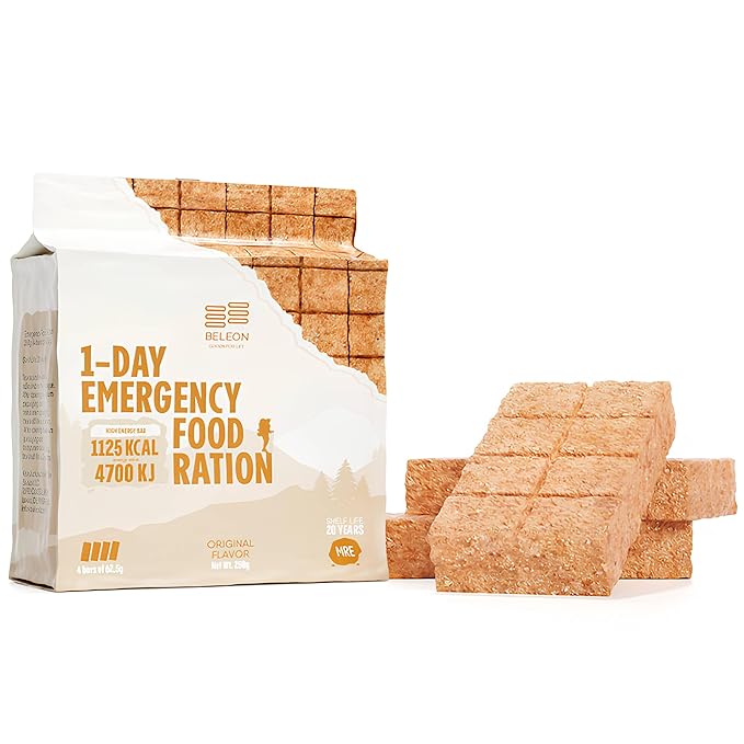 Emergency Food Supply - Original Survival Ration - 20 Years Shelf Life - 1 Day