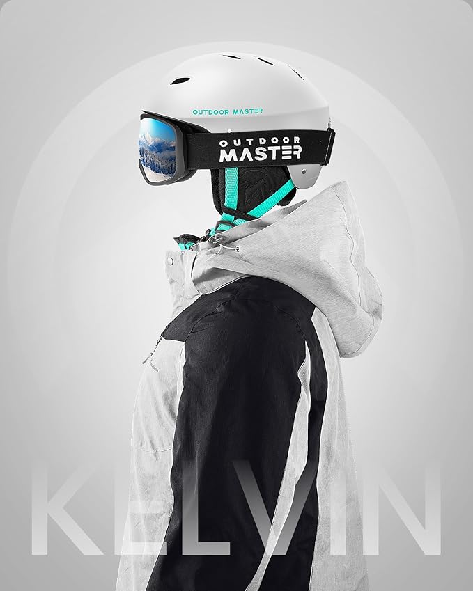 OutdoorMaster Kelvin Ski Helmet - Snowboard Helmet for Men, Women & Youth