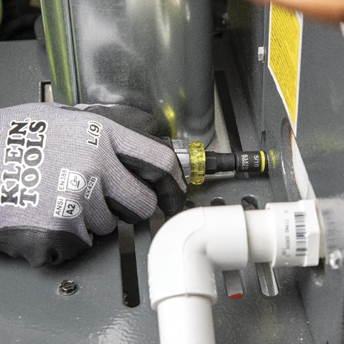 Klein Tools 32561HDRT KNECT 7-in-1ラチェットスクリュードライバー、耐衝撃性、スタビー、プラスビット、マイナスビット、3ナットドライバー、アダプター、7点セット