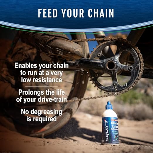 Squirt Chain Lube for Bikes 2 Pack (120ml) – Long-Lasting Lubricant for All Bike Chains – All-Weather Dry Lube to Reduce Noise & Chainsuck – Bicycle Tools & Maintenance Aid
