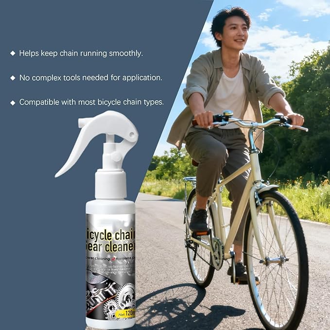 Deep-Cleaning & Rust-Resistant Bicycle Chain Cleaner, Motorcycle Cleaning Kitwith Chain Cleaner,Professional Bike Chain Cleaner Set for Clean All Bicycles (1)
