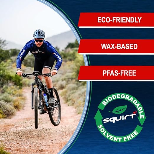 Squirt Chain Lube for Bikes (0.5 Oz, 6 Pack) – Long-Lasting Lubricant for All Bike Chains – All-Weather Dry Bike Chain Lube to Reduce Noise & Chainsuck – Bicycle Tools & Maintenance Aid