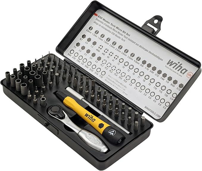 Wiha 75965 65個組 システム4 ESDセーフ マスタテクニシャン ラチェット・マイクロビットセット