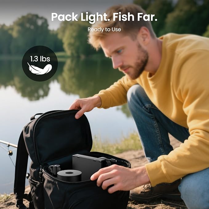 Eyoyo水中釣りカメラ 5000mAhバッテリー 赤外線ナイトビジョン IP68防水 ポータブル魚群探知機 アイスフィッシング、湖、ボート、カヤック釣りに対応