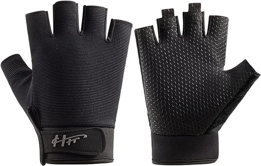 Fingerless Gloves - Multipurpose Water & Sports Gloves for Fishing, Sailing, Rowing, Kayaking & More - Men & Women