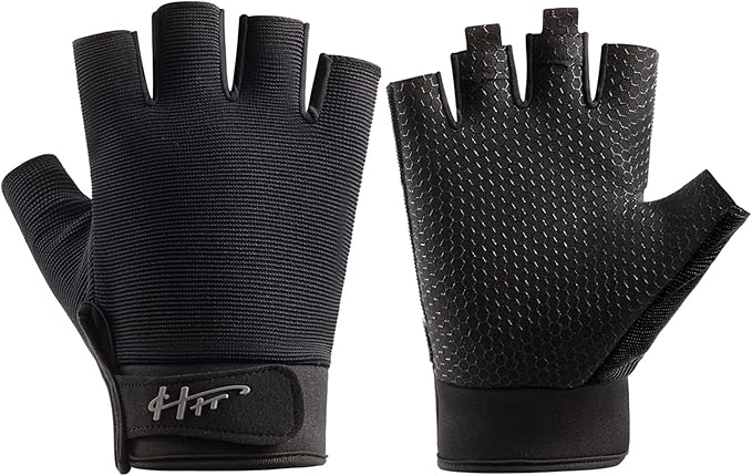 Fingerless Gloves - Multipurpose Water & Sports Gloves for Fishing, Sailing, Rowing, Kayaking & More - Men & Women