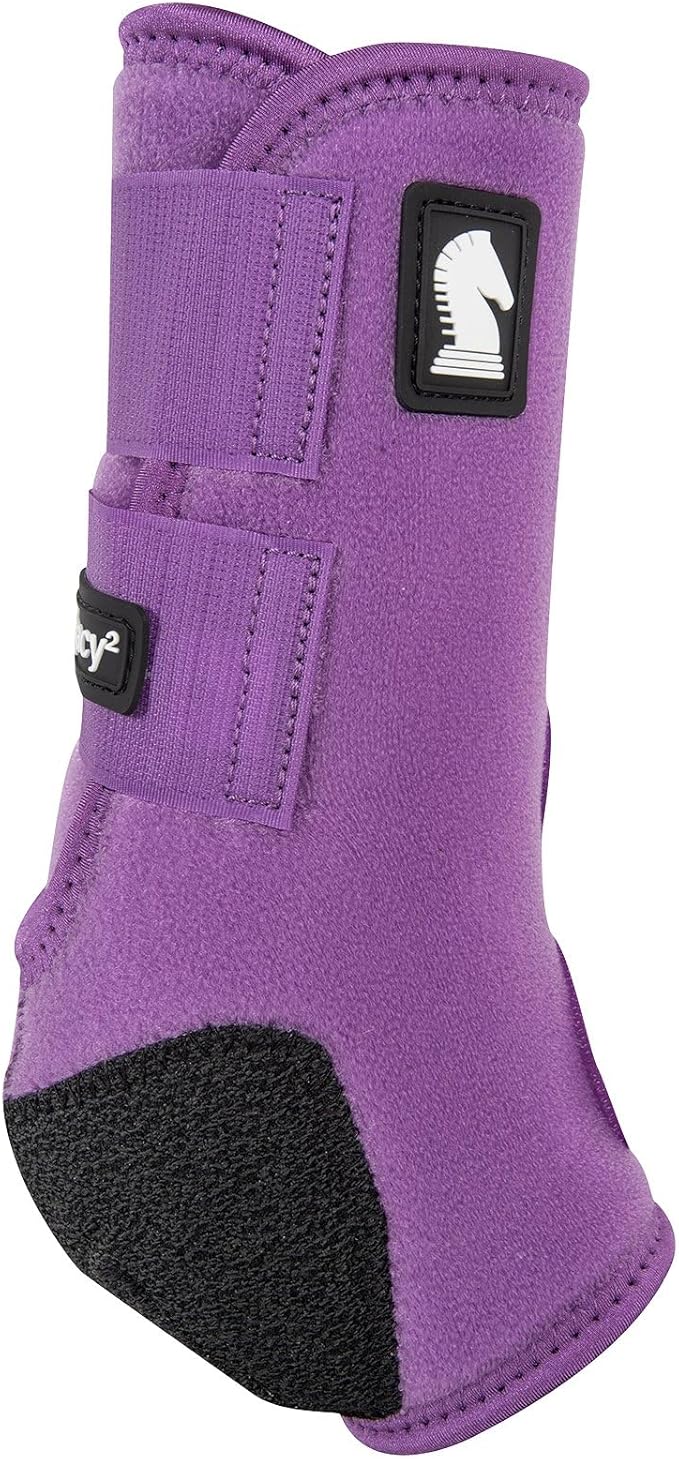 Classic Equine Legacy2 Support Boots, Front (Violet Purple, Large)