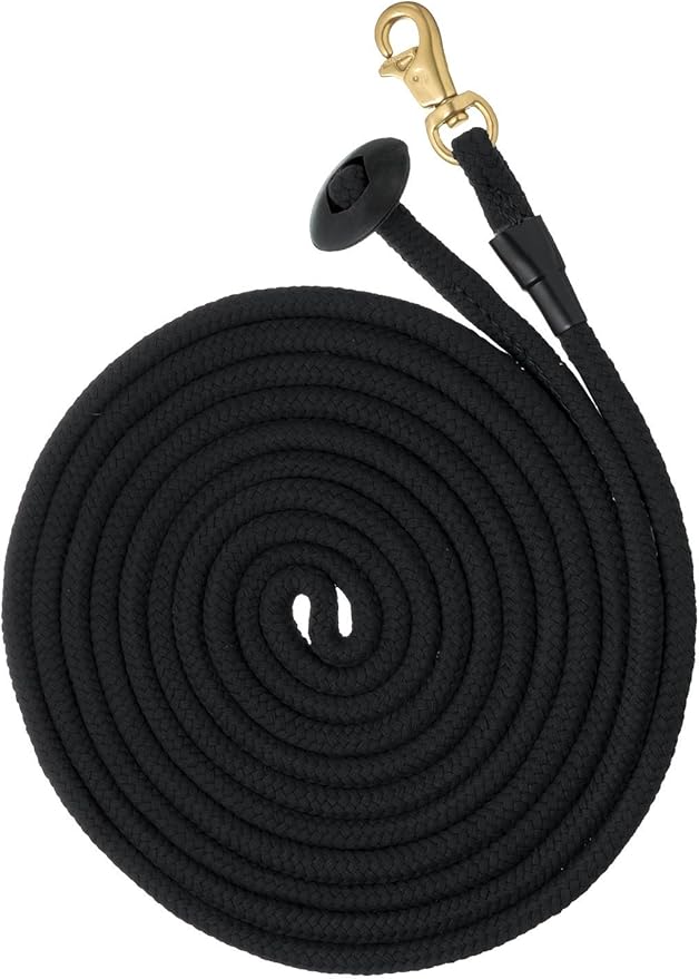 Tough 1 Rolled Cotton Lunge Line with Solid Brass Snap