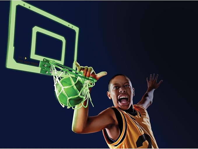 SKLZ Pro Mini Indoor Basketball Hoop - Over The Door – Portable - Great For Home, Dorms, Offices, and Gifts