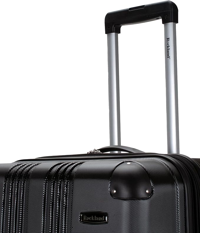 Rockland London ハードサイド 拡張可能 スピナーホイール荷物 ブラック チェック済み-大型 28インチ