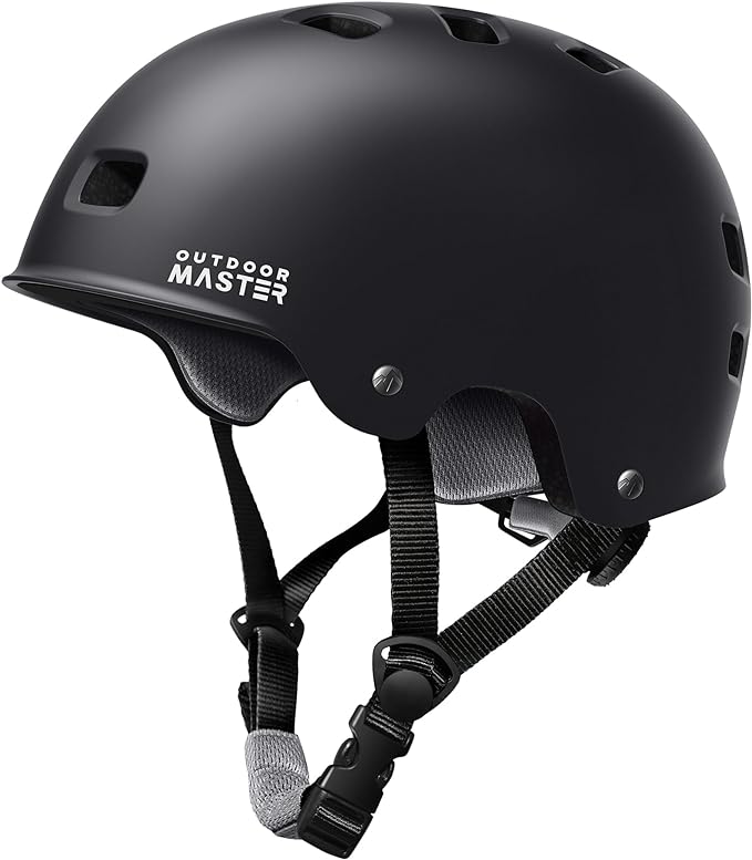 OutdoorMaster スケートボード サイクリング ヘルメット - 取り外し可能なインナー2枚 通気性 多用途 スポーツ スクーター ローラースケート インラインスケート ローラーブレード 子供 ユース 大人用