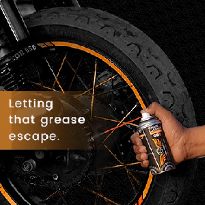 GRAND PITSTOP Chain Cleaner/Degreaser Spray for Motorcycle Cleaning - Motorcycle Cleaner for On and Off-Road for All Bikes (160 ml)