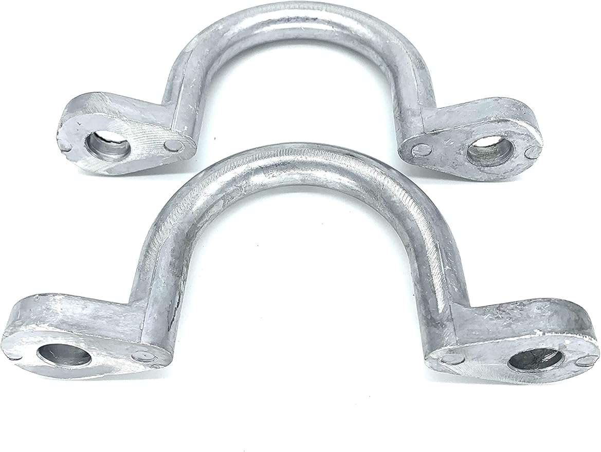 for Horse Trailer Ties Loop 2" I.D Aluminum Bolt-On Lashing Rope Horse Tie Down Ring (2 pcs) Horse Trailer Accessories tie Ring Down Blocker for Horses Parts and Rings Cross Ties