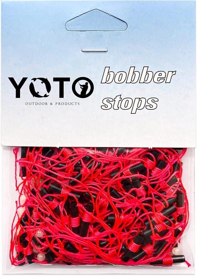 YOTO Bobber Stops for Fishing,Float Bobber Stops String Knots&Fishing Glow Beads