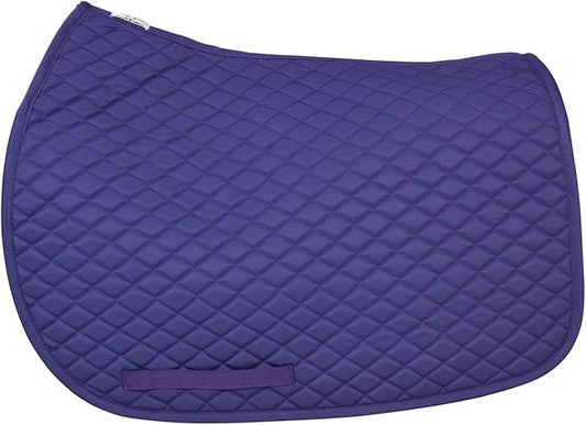 TuffRider Basic All Purpose Horse Riding Saddle Pad | Wither Relief Brushed Underside for Training and Competition