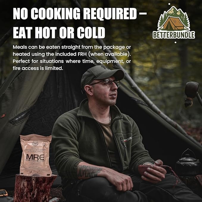2026年検査 MRE、米国MRE食事、非常用品、非常食料品、サバイバル食料、フリーズドライ食品（加熱器付き）、レディミール（12種類詰め合わせ） – （AまたはBケースはランダムに選択）新鮮な在庫 – 検査日から10年間の保存期間