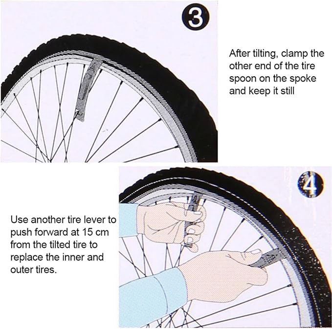 Bike Tire Levers Ultra Strong Bicycle Tire Removal Tool to Repair Bicycle Tube for Road & Mountain Bike Tires Repair Kits Tool