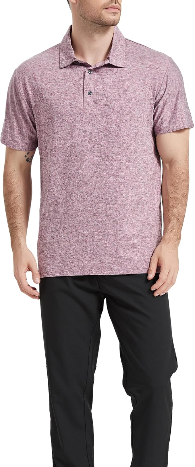 TELALEO 4/5 Pack Mens Polo Shirts Quick Dry Short Sleeve Golf T Shirt Performance Moisture Wicking Casual Workout