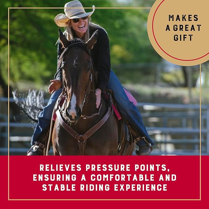 Weaver Equine Western Horse Saddle Pad, Mesh, Shock Absorbing Gel Saddle Pad Seat for Stable Riding and Spine Protection, Durable Equine Supplies