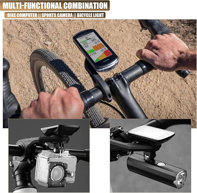 Out Front Bike Mount Compatible with Garmin Edge 540 530 520 510 500 200 130 20 25 800 810 820 830 840 1000 1040 1030 1050 Plus Explore 2 XOSS G/G+ GPS Computer MTB Cycling Handlebar Holder