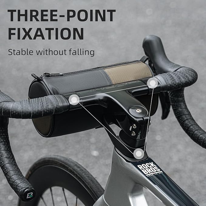 ROCKBROS Bike Handlebar Bag Bicycle Front Bag Storage Bag with Shoulder Strap for Road Mountain Gravel Bike