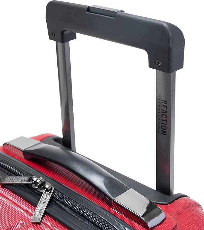 Kenneth Cole REACTION アウトオブバウンズ 軽量ハードシェル 4輪スピナー荷物 スカーレットレッド 2点セット (20インチ&28インチ)