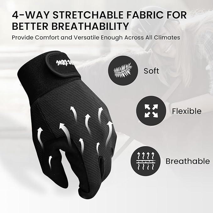 FINGER TEN Horse Riding Gloves Equestrian Women Kids for Girls Boys Mesh Breathable Lightweight Color Pack, Comfortable Grip for Summer