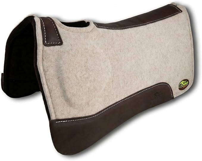 Southwestern Equine OrthoRide Made in USA Premium All Wool Build up, Saddle Pad Western, Classic Contour Saddle Pad, Ortho Pad Horse Saddle Pad, Saddle Blanket, 30x30 & 31x32