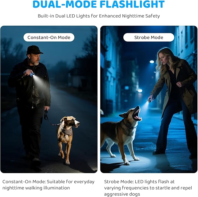 SAMULE Anti Barking Control Device, Ultrasonic Dog Bark Deterrent Device 30 FT Barkshield for Dogs Handheld LED Puppy Training Tools with 5 Modes & USB-C Rechargeable for Indoor & Outdoor Use