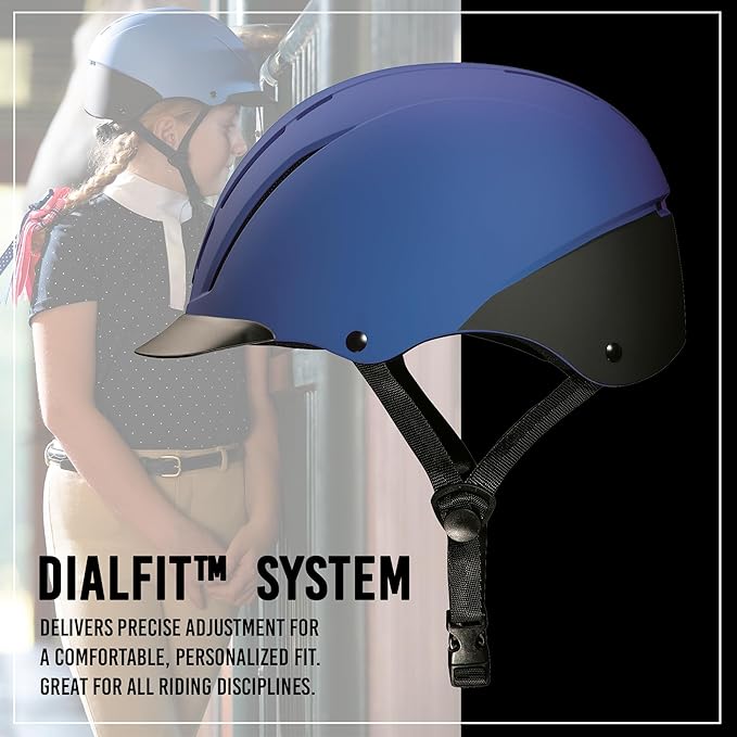 Troxel Spirit Full Coverage Horse Riding Helmet, Low-Profile Adjustable Design, Safety Horseback Riding Gear