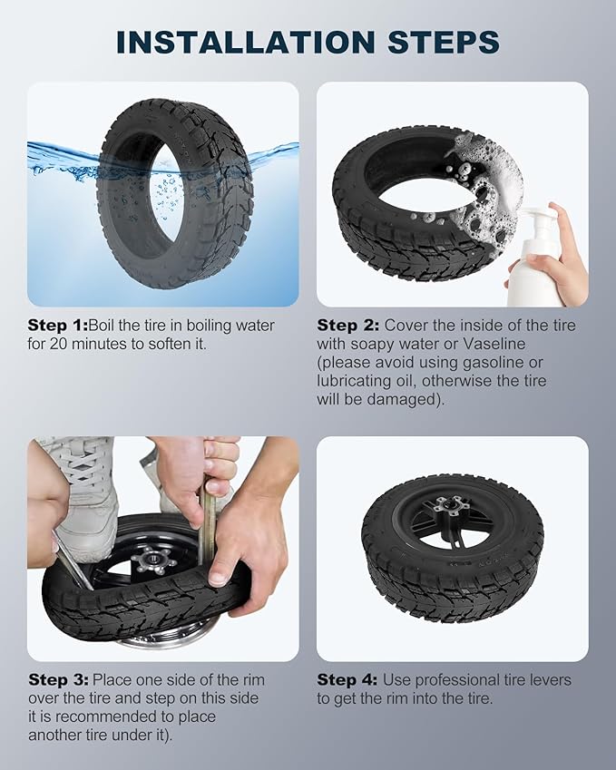 11 inch 70/80-6.5 Tubeless Rubber Tire for Segway Ninebot S-Plus Smart Self-Balancing Scooter Accessories, Hoverboard Heavy Duty Tire Explosion-proof Replacement, NOT for Ninebot S (1 PC)