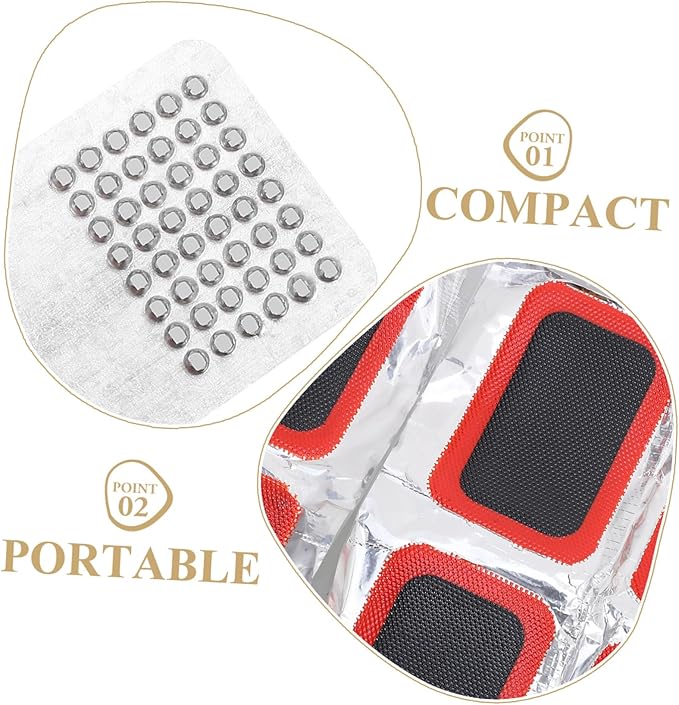 Bicycle Tire Repair Kit 38pcs Kit for 22 Sizes Self-Adhesive Patch Kit for Bike Tire Tire Lever and Repair Tools