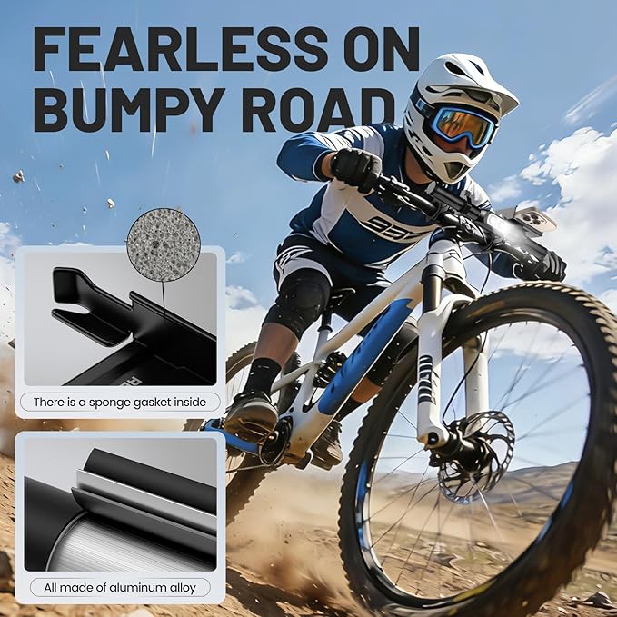 Redcomet Bike Handlebar Extender with Rechargeable Headlight, 800 Lumens USB Bike Light, 9.05" Aluminum Alloy Waterproof Bicycle Extension Bracket Accessories for Bicycle, E-Scooter