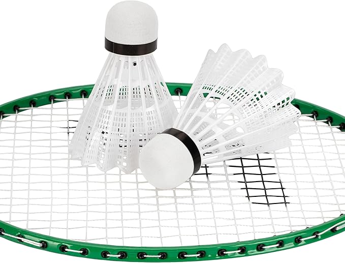 Franklin Sports Badminton Racket + Birdie Set - Replacement Badminton Equipment for Kids + Adults - 2 Player - 4 Player Badminton Racket Sets