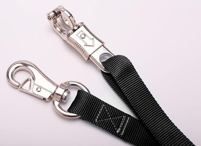 Adjustable Trailer Tie （2 Pack）-Horse Trailer Nylon Strap Tie，Adjusted from 25 to 37”