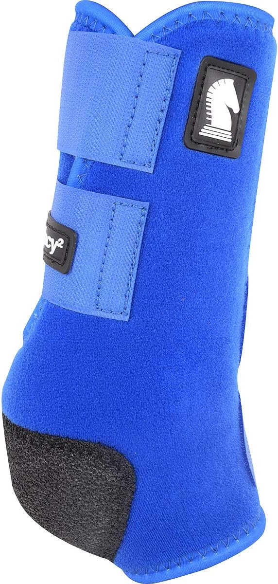 Classic Equine Legacy2 Support Boots, Front (Blue, Small)