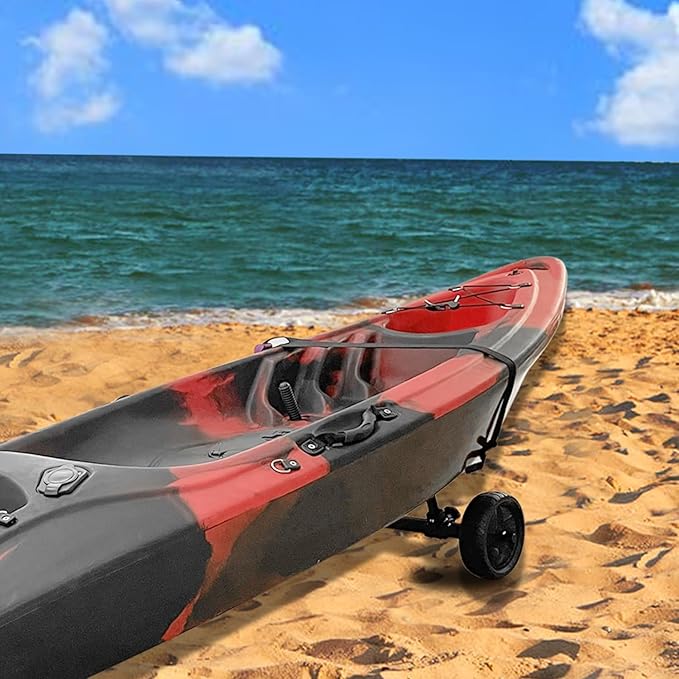 Kayak Cart Kayak Carrier Adjustable Width Fit for Kayaks Canoes with Scupper Holes