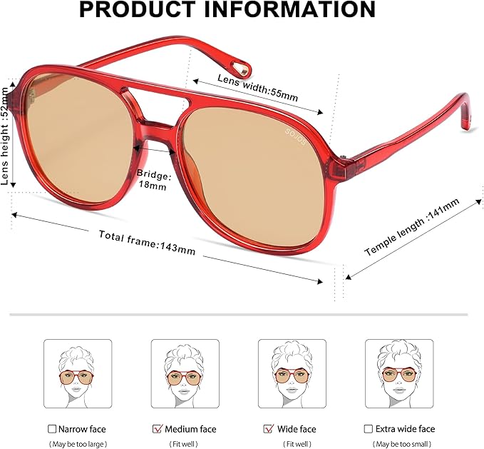 SOJOS Retro Polarized Aviator Sunglasses Womens Mens Classic 70s 80s Vintage Trendy Square Aviators SJ2174