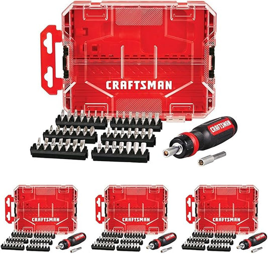 CRAFTSMAN RATCHETING SCREWDRIVER, 44PC (CMHT68017), Red (Pack of 4)