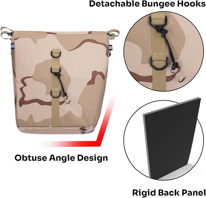 ANCHOM Bike Panniers, 34L Upgraded Water Resistant Saddle Bags for Bicycle Rear Racks, Bike Accessories for Mountain, Road & Electric Bikes, Bike Bag for Commuting, Beige