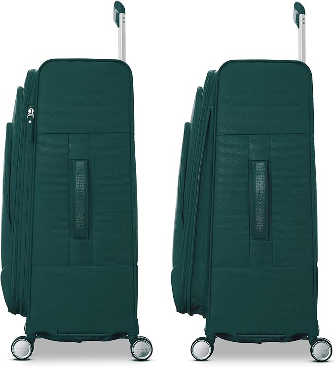 Samsonite UpLIFT Lightweight Softside Carry-On Luggage with Spinner Wheels - Expandable - Airline-Approved, Polyester Soft Suitcase for Ultra Light Travel - Emerald Green
