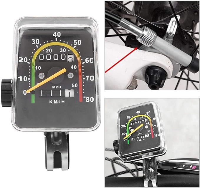 WNSC Multifunction Bike Speedometer, Mechanical Odometer, Bike Computer for Mountain Bike for Road Bike