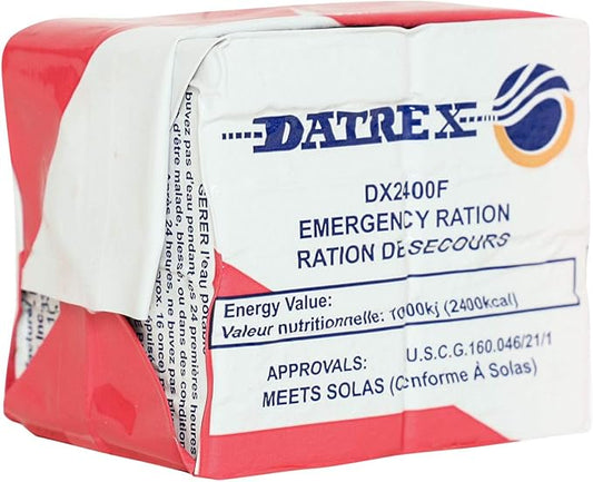 DATREX Emergency Food Ration Bars for Disaster or Survival, 2400 Calories per Pack of 12 Bars